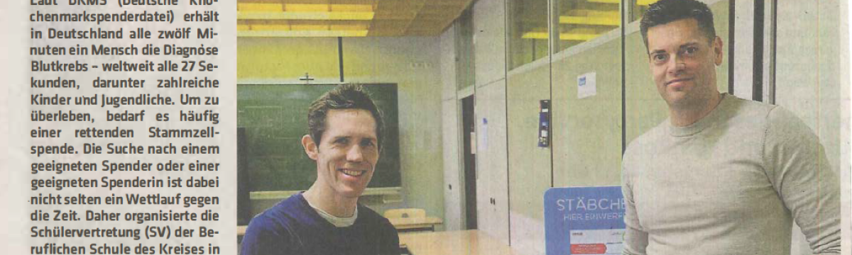 Ein lebenswichtiges Projekt Berufliche Schule des Kreises Stormarn in Bad Oldesloe