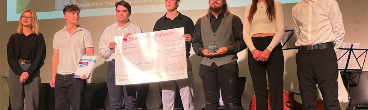 Learn-Share-Care AG erhält Auszeichnung beim Oldesloer Jugend Courage Preis Berufliche Schule des Kreises Stormarn in Bad Oldesloe